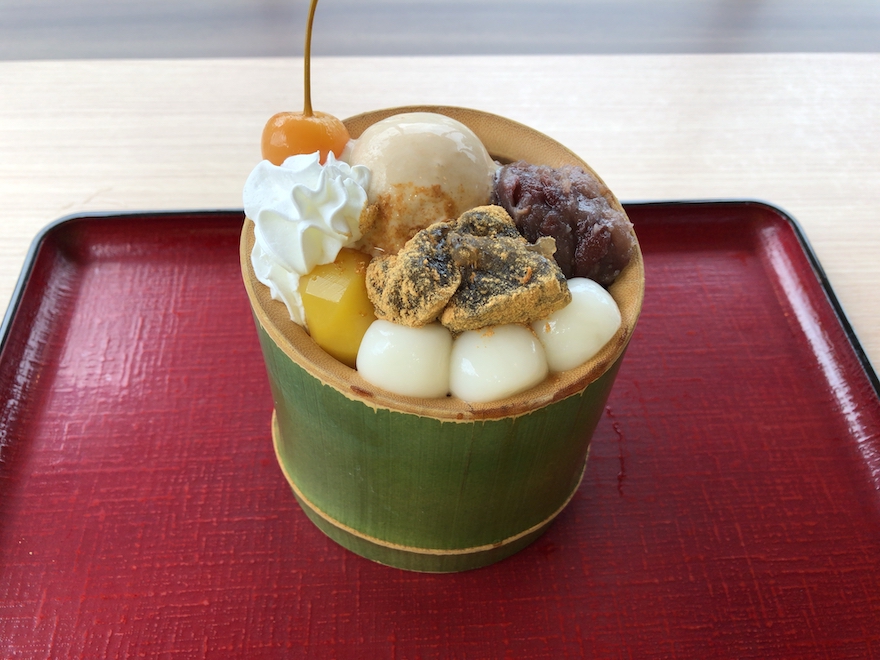 嵐山さくら餅 稲で本わらび餅を堪能「本わらび餅パフェ」【京都パフェ】